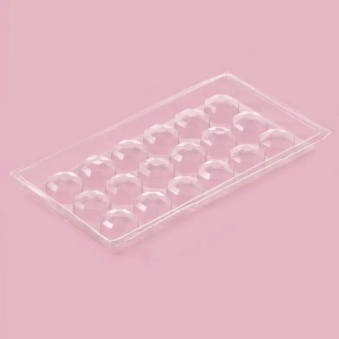 Форма для шоколада и конфет &laquo;Бриллиант&raquo;, 18 ячеек, 22&times;11 см, прозрачная