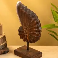 Набор сувенирный "Раковины" дерево (h - 35.30 и 25 см), цв. коричневый