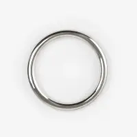 Кольцо литое TEIRA, для сумки, d=20/24 мм, набор 2 шт., 3.1 г, s=2 мм, цвет серебряный