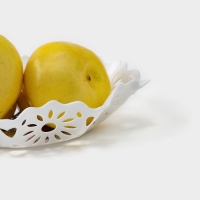 Ваза для хлеба и фруктов &laquo;Кубань. Месяц&raquo;, d=20 см, белый, рисунок МИКС