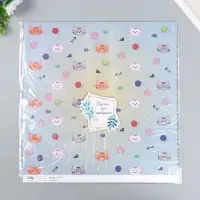 Бумага для скрапбукинга двусторонняя "Котики" плотность 180 гр 30,5х32 см