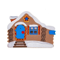 Развивающая книжка из фетра &laquo;Домик Дедушки Мороза&raquo;