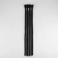 Молния металлическая, №5, разъёмная, замок автомат, 60 см, чёрная