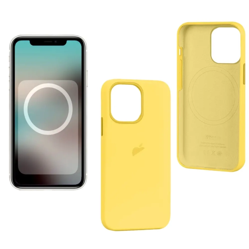 Чехол iPh 13 Pro Silicon Case 100% ORG Lemon Zest