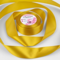 Лента атласная, 40 мм &times; 23 &plusmn; 1 м, цвет горчичный №М209