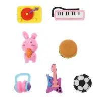 Набор фигурных ластиков, 7 штук, МИКС