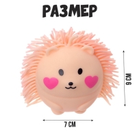 Антистресс сквиш мялка &laquo;Ёжик&raquo;, с пастой, цвета МИКС, в шоубоксе