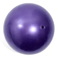 Мяч для художественной гимнастики Металлик с блестками, диаметр 19см, цвет фиолетовый