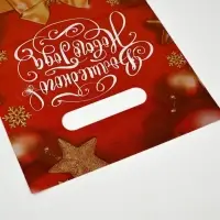 Подарочные пакеты, полиэтилен, набор 20 шт &laquo;Новый год&raquo;