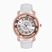 Часы наручные кварцевые женские "Фелиция", циферблат d-3.2 см,  золото