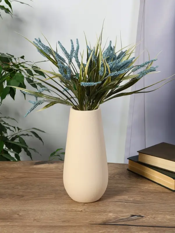 Ваза керамика настольная "Банни" h=24.5х11 d=7,5 см, белый