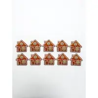 Подвеска деревянная "Домик", 10 шт.