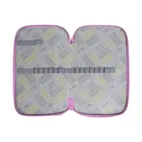 Пенал 3 секции, 125 х 205 х 55 мм, Calligrata 30П26/3 "Кот чёрный", ламинированный картон