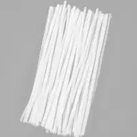 Синельная проволока, набор 90 шт, белая, 30 см