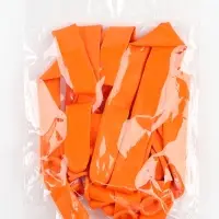 Воздушные шары для моделирования 125 см, d=7.5 см, 10 шт., оранжевые