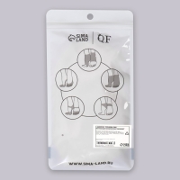 Носочки для педикюра, силиконовые, 20 &times; 10 см, цвет белый