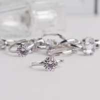 Кольца детские набор 36 шт. &laquo;Выбражулька&raquo; бриллиант, как у мамы, цвет белый в серебре