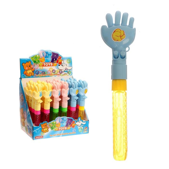 Мыльные пузыри &laquo;Рука&raquo; с кнопками, 55 мл, цвета МИКС