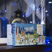 Гирлянда &laquo;Бахрома&raquo; 4 &times; 0.6 м, IP44, тёмная нить, 180 LED, свечение синее, мерцание белым, 220 В