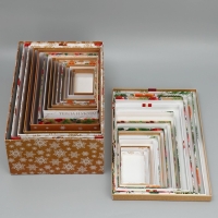 Набор коробок подарочных 15 в 1 &laquo;С Новым годом!&raquo;, 12 х 6.5 х 4 см - 46.5 х 30 х 17.5 см, Новый год