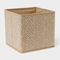 Короб для хранения Доляна Points, 19&times;19&times;19 см, цвет бежевый