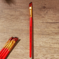 Кисть для рисования набор 4 шт. синтетика плоские &laquo;Давид&raquo;, №4,6,8,10