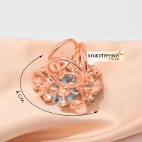 Кольцо для платка &laquo;Цветы незабудки&raquo;, цвет голубой в золоте