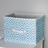 Короб для хранения Доляна &laquo;Лагуна&raquo;, 37&times;27&times;27 см, цвет бирюзовый