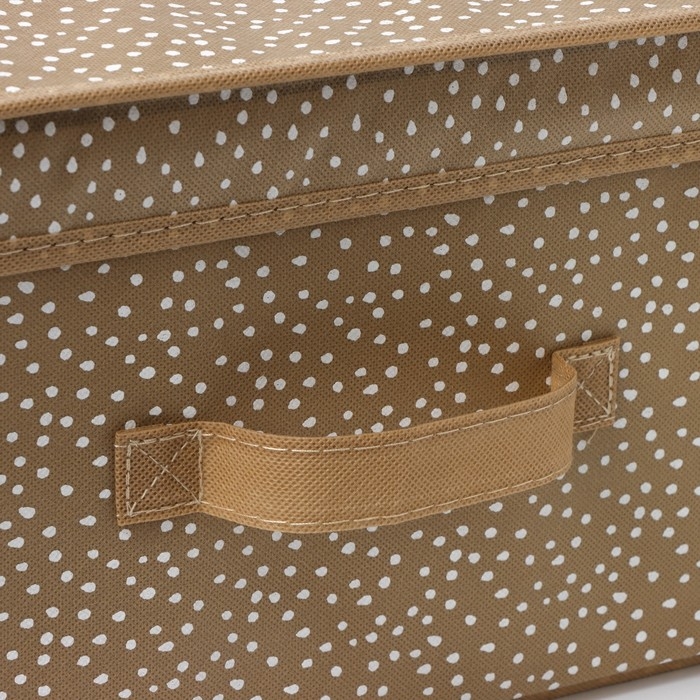 Короб для хранения Доляна Points, 45&times;30&times;20 см, цвет бежевый