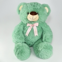 Мягкая игрушка "Медведь" с бантиком, 80 см, цвет зеленый