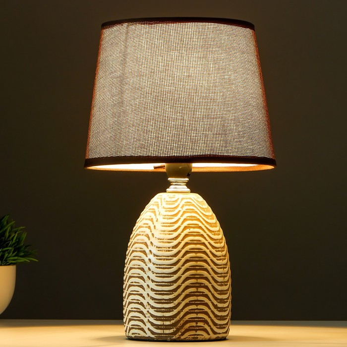 Лампа настольная 16720/1 E14 40Вт шоколадный 16,5х16,5х28 см RISALUX