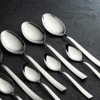 Набор столовый &laquo;Торжество&raquo;, 24 предмета, толщина 2 мм, сувенирная коробка, цвет серебряный