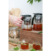 Чайник стеклянный заварочный Magistro &laquo;Мантана&raquo;, 900 мл, с пластиковым ситом