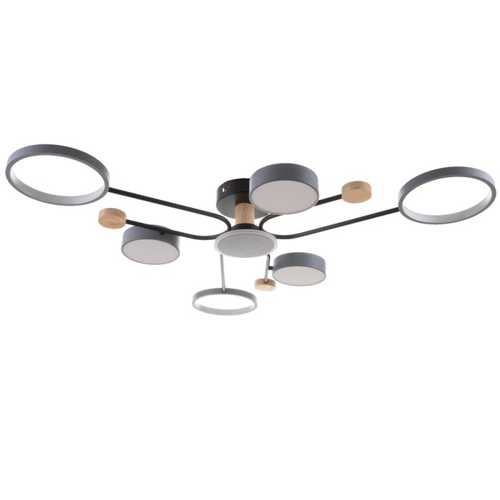 Люстра с ПДУ 2298/7GN LED 156Вт 3000-6000К серый 105х99х15 см BayerLux