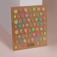 Наклейки для ногтей &laquo;Цветная абстракция&raquo;, объёмные, разноцветные