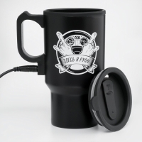 Термокружка, 450 мл, Автомобильная "Здесь я рулю", сохраняет тепло 4 ч, 12 х 17 см