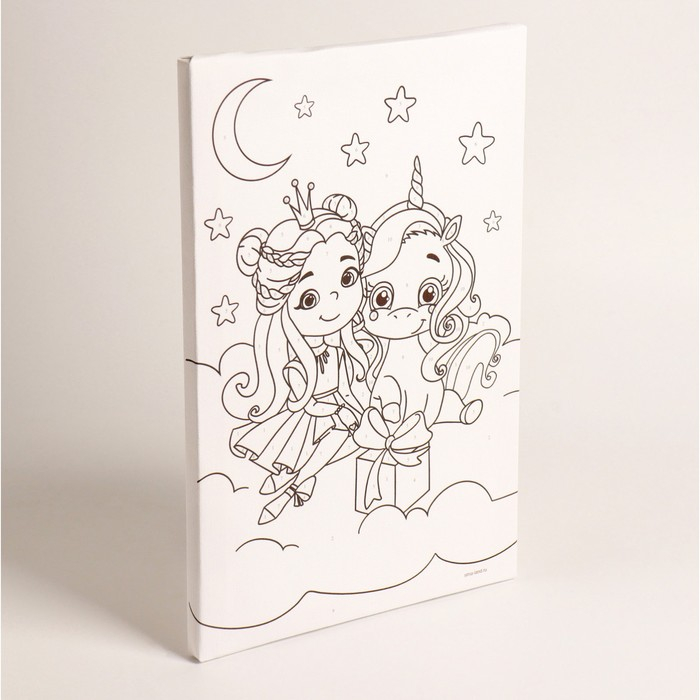 Картина по номерам для детей &laquo;Принцесса с единорогом&raquo;, 20 х 30 см