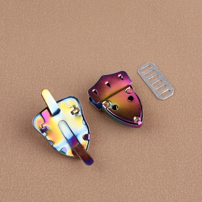 Застёжка для сумки, 3 &times; 4,2 см, цвет бензин