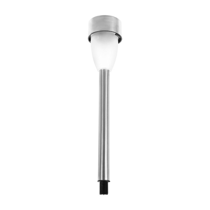 Садовый светильник на солнечной батарее &laquo;Матовый конус&raquo;, 5 &times; 35 &times; 5 см, 1 LED, свечение тёплое белое