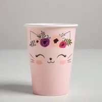 Стакан для цветов &laquo;Котик&raquo;, 350 мл