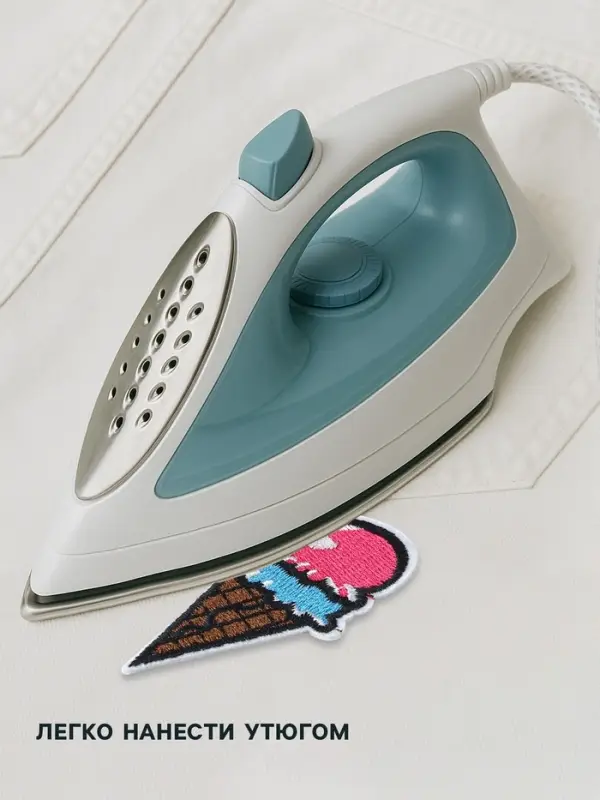 Термоаппликация &laquo;Мороженое&raquo;, 7.2&times;3.5 см, разноцветная