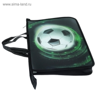 Папка с ручками А4, 335 х 235 х 55 мм, пластиковая, ручки-тесьма, Calligrata "Мяч"
