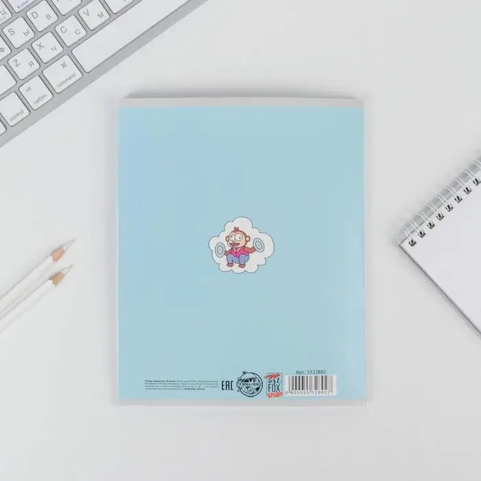 Тетрадь в клетку, предметная, 48 л.,на скрепке, А5 &laquo;ПЕРСОНАЖИ. Геометрия&raquo;