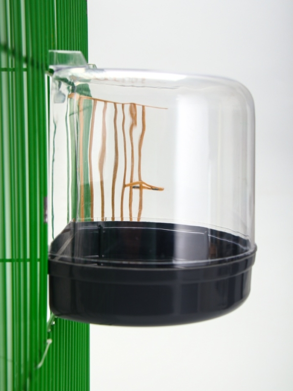 Купалка для птиц, внешняя 12 х 9 х 11 см, серая