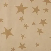 Бумага упаковочная крафтовая &laquo;Звёзды&raquo;, 1 лист, 70 х 100 см