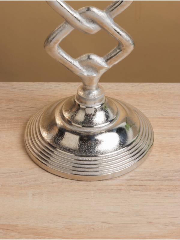 Подсвечник "Чейн" 15,5х15,5х41 см, алюминий