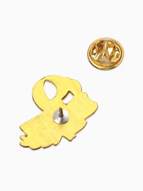 Значок "9 Мая", цветной в золоте