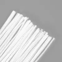 Синельная проволока, набор 90 шт, белая, 30 см