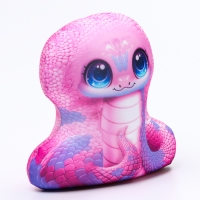 Новый год! Антистресс игрушка &laquo;Змея&raquo;, розовая