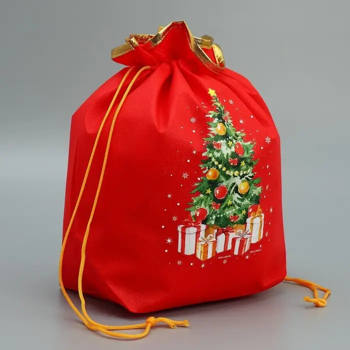 Мешочек подарочный &laquo;Ёлочка&raquo;, 28 х28 см +/- 1.5 см